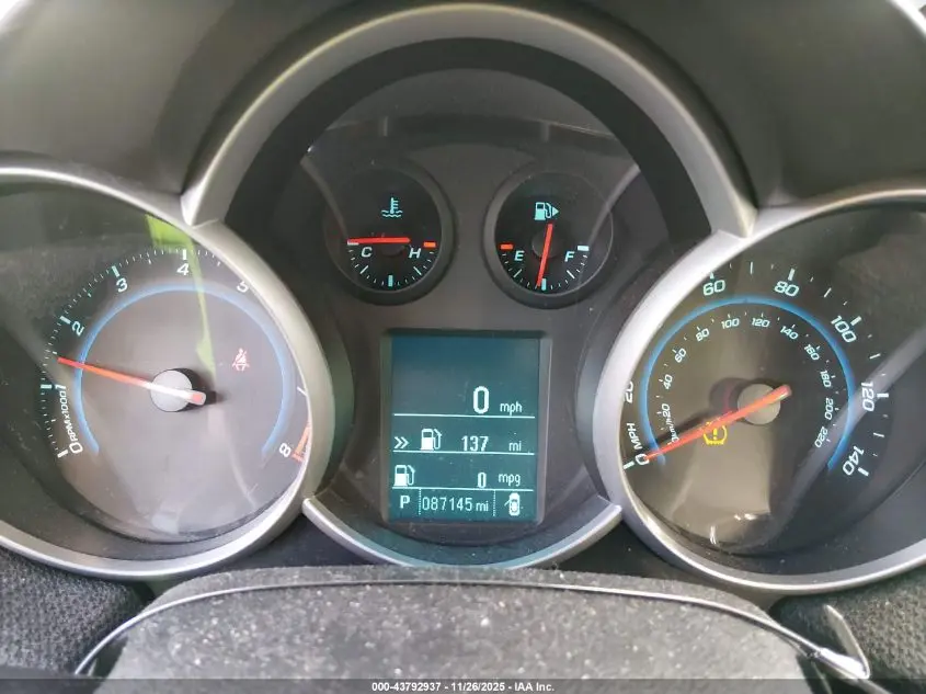 2012 CHEVROLET CRUZE 1LT