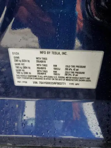 2024 TESLA MODEL Y   