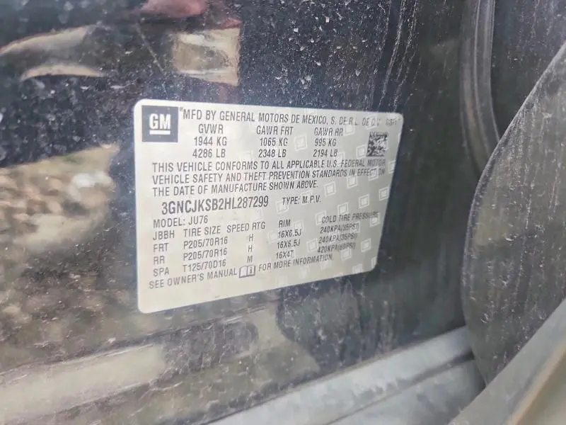 2017 CHEVROLET TRAX LS  