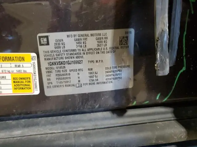 2016 GMC ACADIA SLT-2  