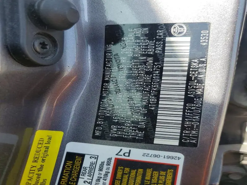 2015 TOYOTA CAMRY SE  