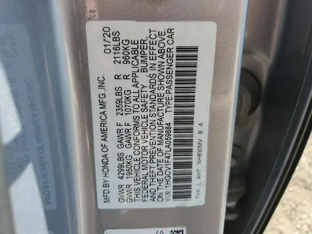 2020 HONDA ACCORD EX  