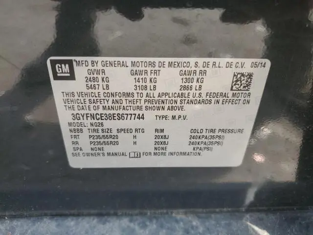 2014 CADILLAC SRX PERFORMANCE COLLECTION  