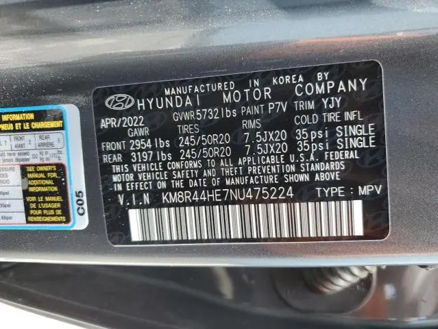 2022 HYUNDAI PALISADE SEL  