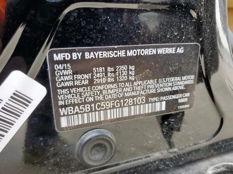 2015 BMW 535 I  