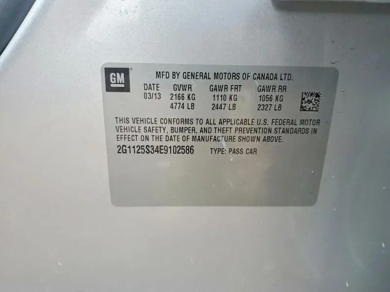 2014 CHEVROLET IMPALA   