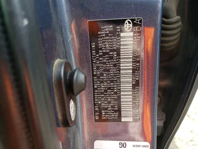 2014 TOYOTA COROLLA S  