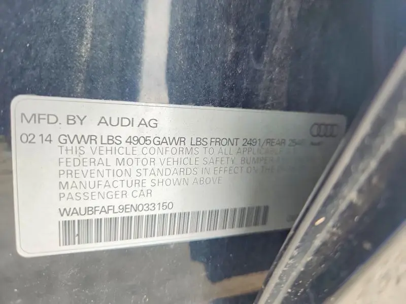 2014 AUDI A4 PREMIUM  