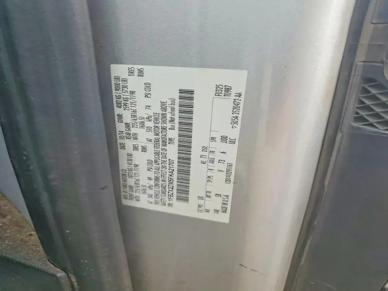 2015 FORD TRANSIT T-350  