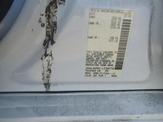 2015 NISSAN ALTIMA 2.5  