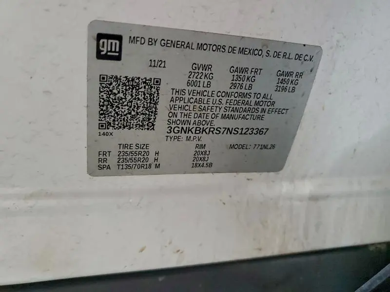 2022 CHEVROLET BLAZER RS  