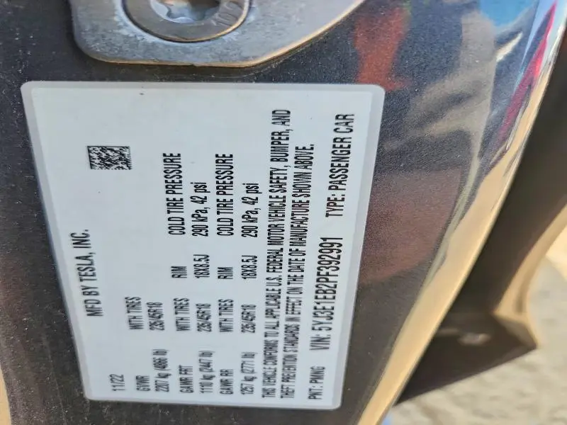 2023 TESLA MODEL 3   