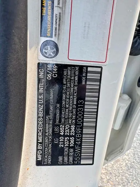 2015 MERCEDES-BENZ C 300 4MATIC  