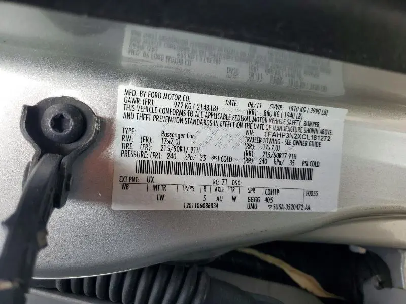 2012 FORD FOCUS TITANIUM  