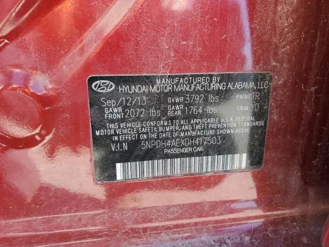 2013 HYUNDAI ELANTRA GLS  