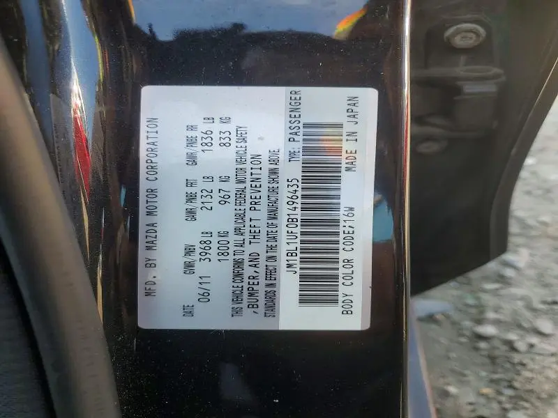 2011 MAZDA 3 I  