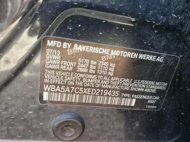 2014 BMW 528 XI  