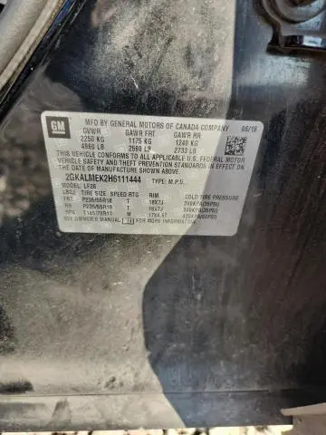 2017 GMC TERRAIN SLE  
