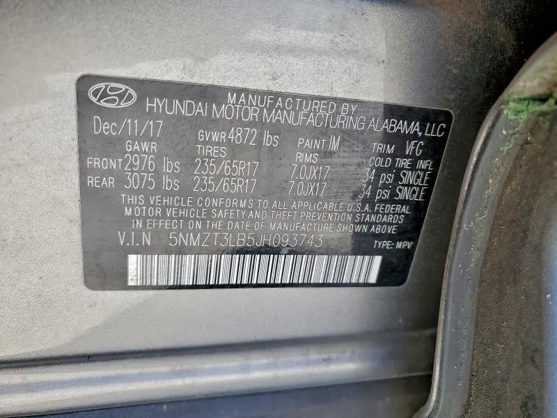 2018 HYUNDAI SANTA FE SPORT   