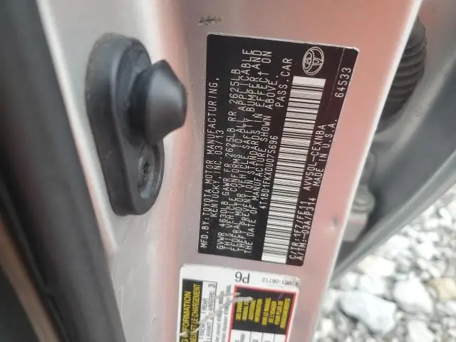 2013 TOYOTA CAMRY HYBRID