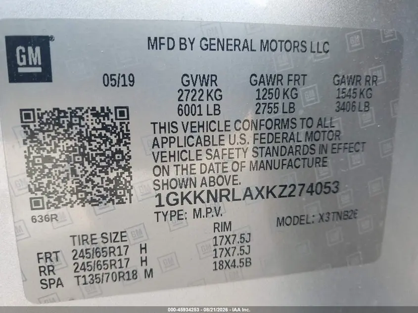 2019 GMC ACADIA SLE-1