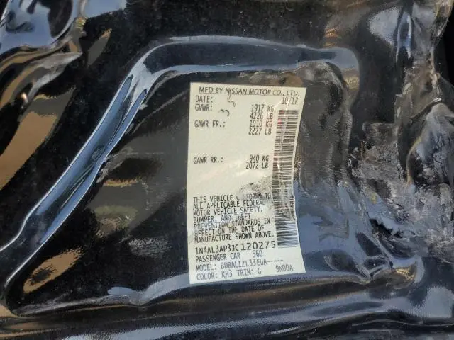 2018 NISSAN ALTIMA 2.5  