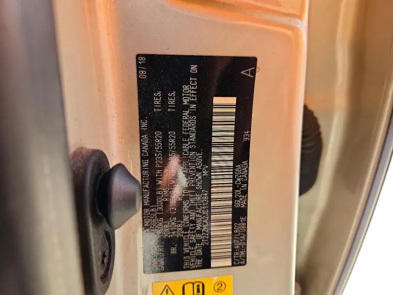 2018 LEXUS RX 350 BASE  