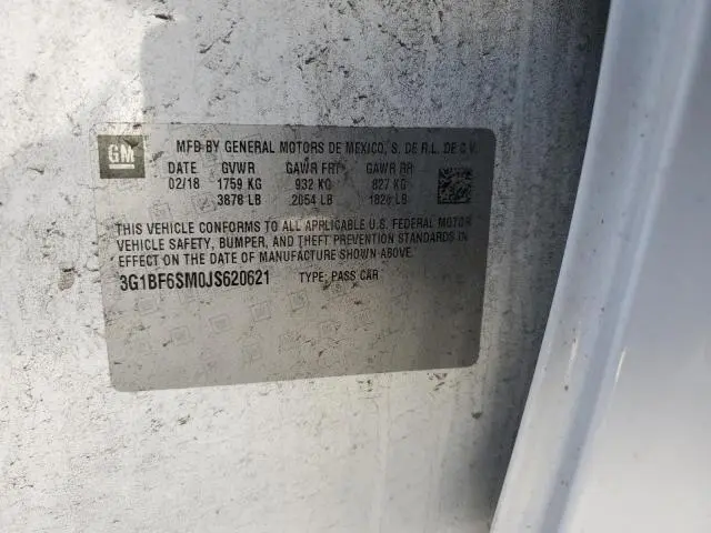 2018 CHEVROLET CRUZE PREMIER  