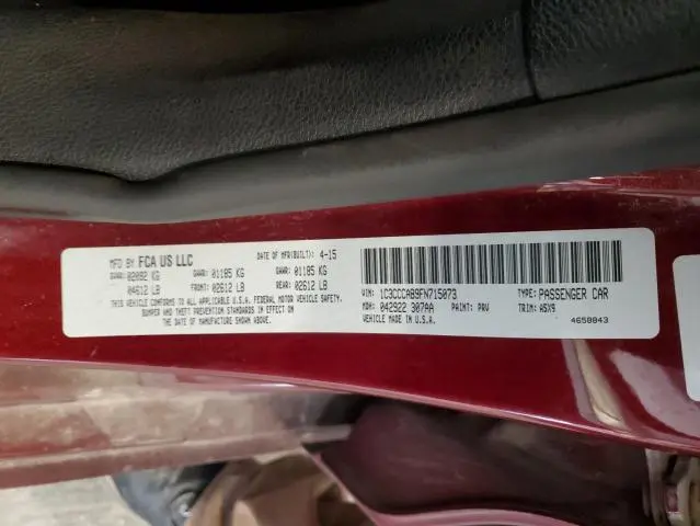 2015 CHRYSLER 200 LIMITED  