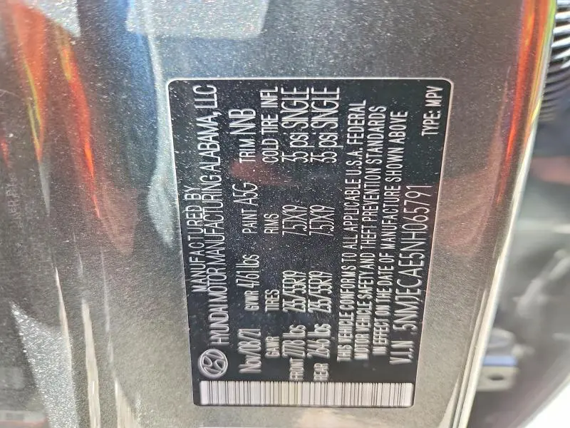 2022 HYUNDAI TUCSON LIMITED  