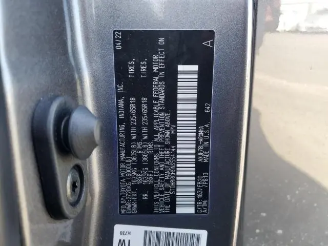 2022 TOYOTA HIGHLANDER HYBRID XLE  