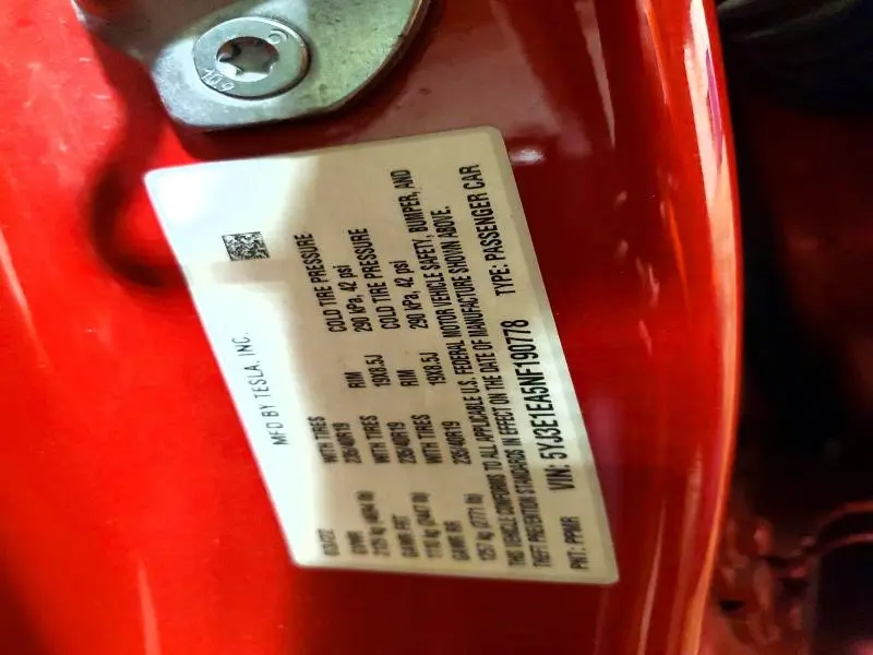 2022 TESLA MODEL 3   