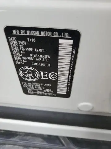 2017 NISSAN ARMADA PLATINUM  