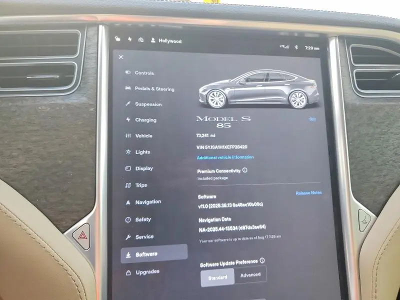 2014 TESLA MODEL S   