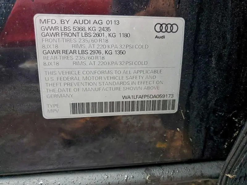 2013 AUDI Q5 PREMIUM PLUS  