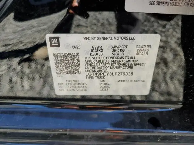 2020 GMC SIERRA K2500 AT4  