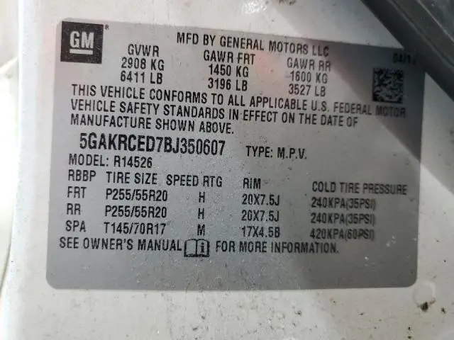 2011 BUICK ENCLAVE CXL  
