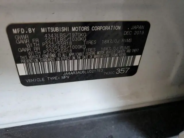 2020 MITSUBISHI OUTLANDER SPORT ES