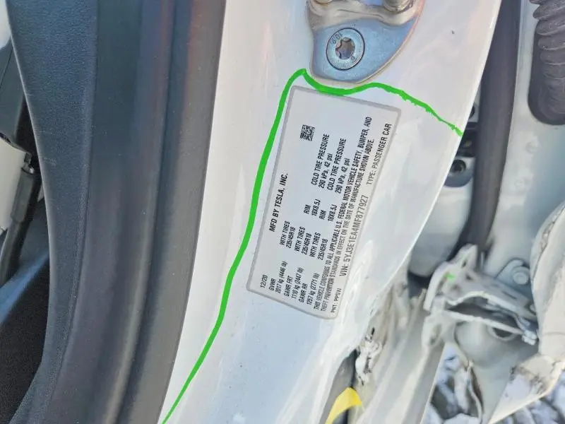 2021 TESLA MODEL 3   