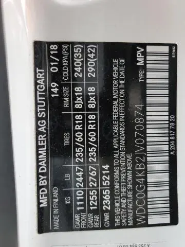 2018 MERCEDES-BENZ GLC 300 4MATIC  