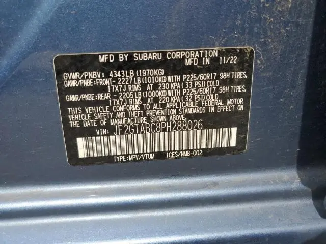 2023 SUBARU CROSSTREK   