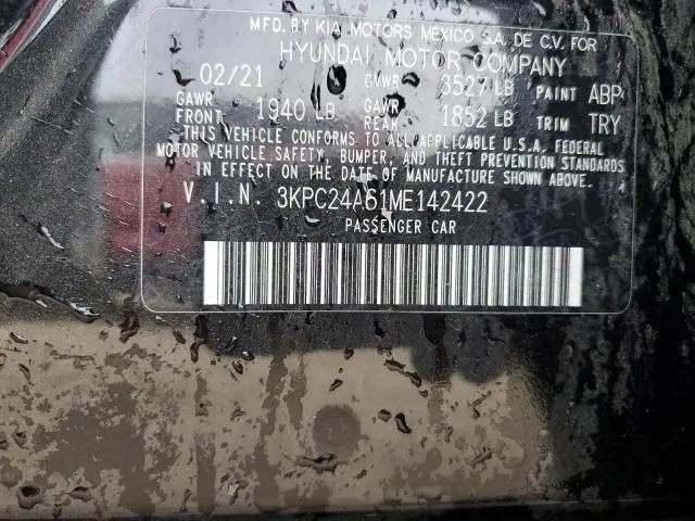 2021 HYUNDAI ACCENT SE  