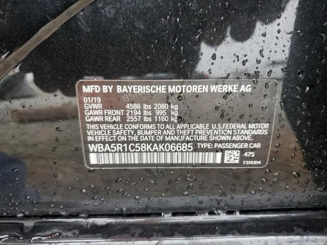 2019 BMW 330I   