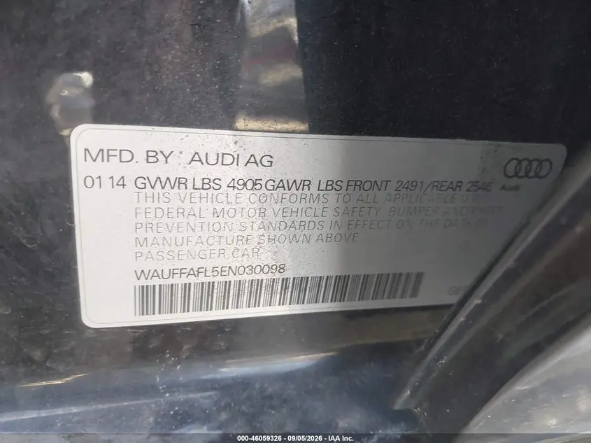 2014 AUDI A4 2.0T PREMIUM