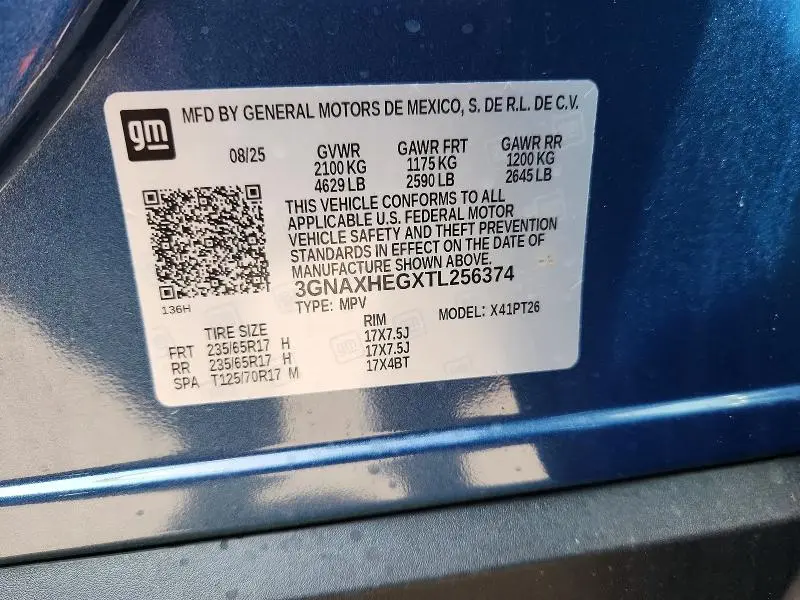 2026 CHEVROLET EQUINOX LT  