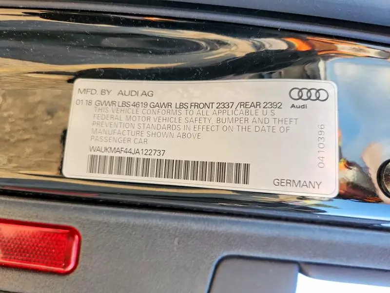 2018 AUDI A4 PREMIUM  