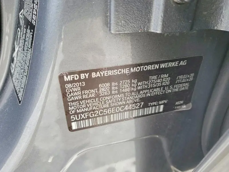 2014 BMW X6 XDRIVE35I  