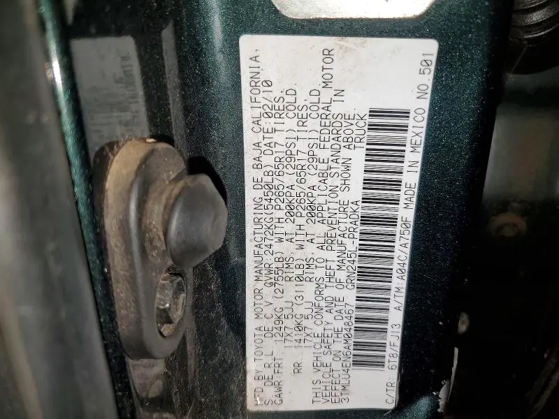 2010 TOYOTA TACOMA V6  