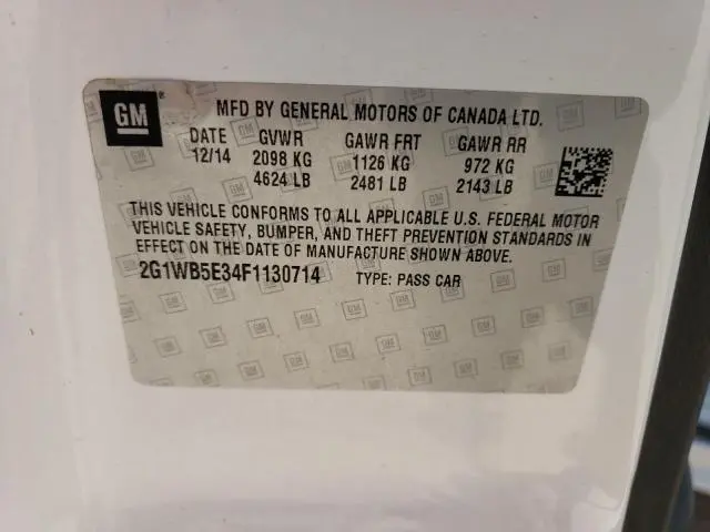 2015 CHEVROLET IMPALA LIMITED LT  