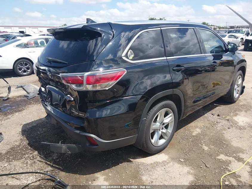 2015 TOYOTA HIGHLANDER LIMITED PLATINUM V6